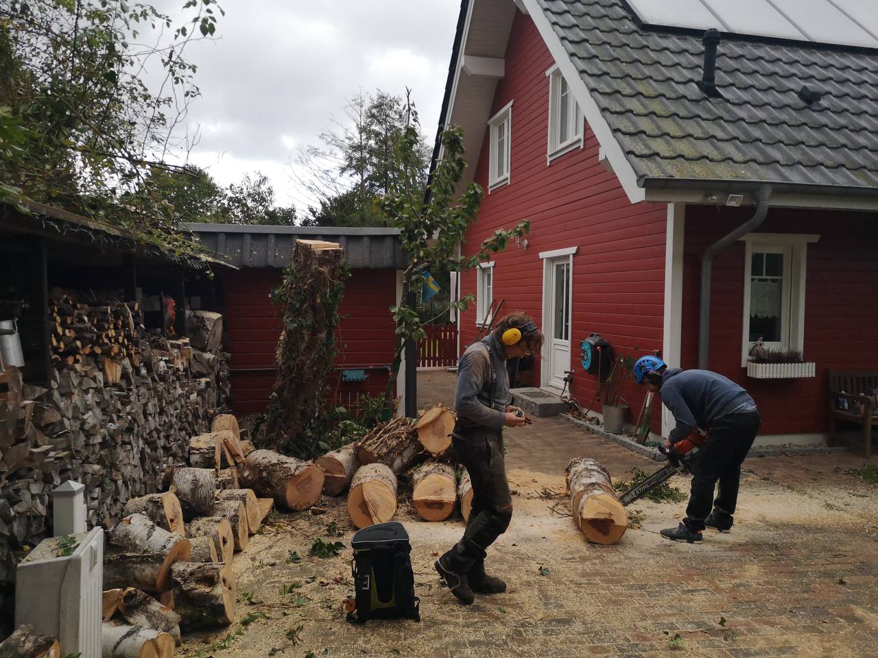 Teamarbeit vor Ort